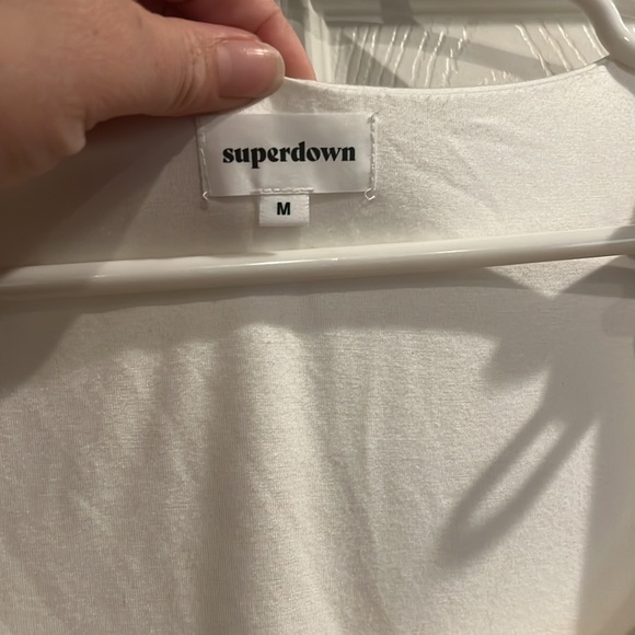 Superdown Al square neck short sleeve bodysuit - Picture 7 of 11